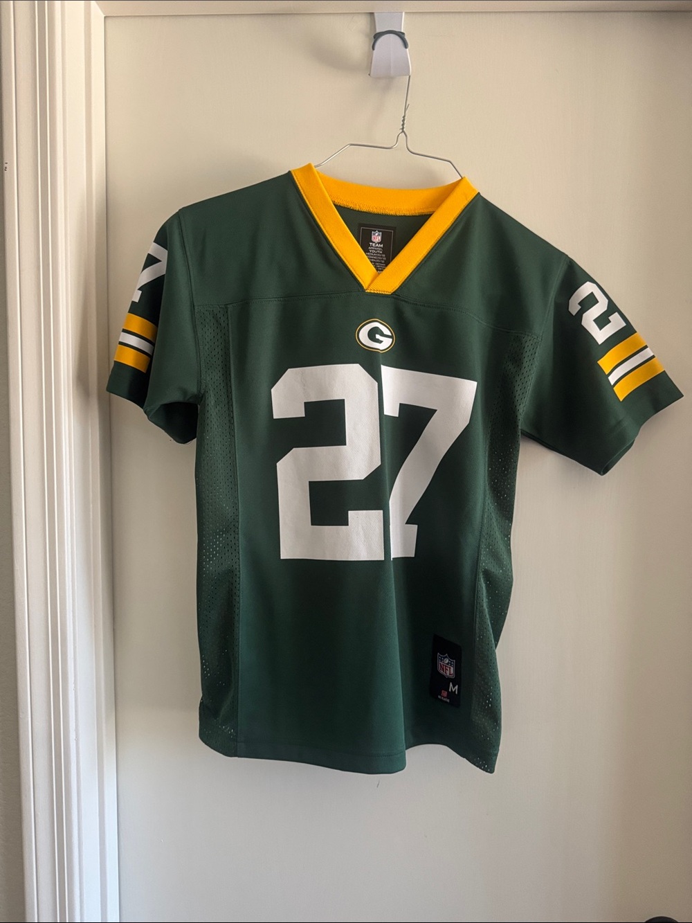 NFL Green and Gold Youth Team V-Neck Jersey